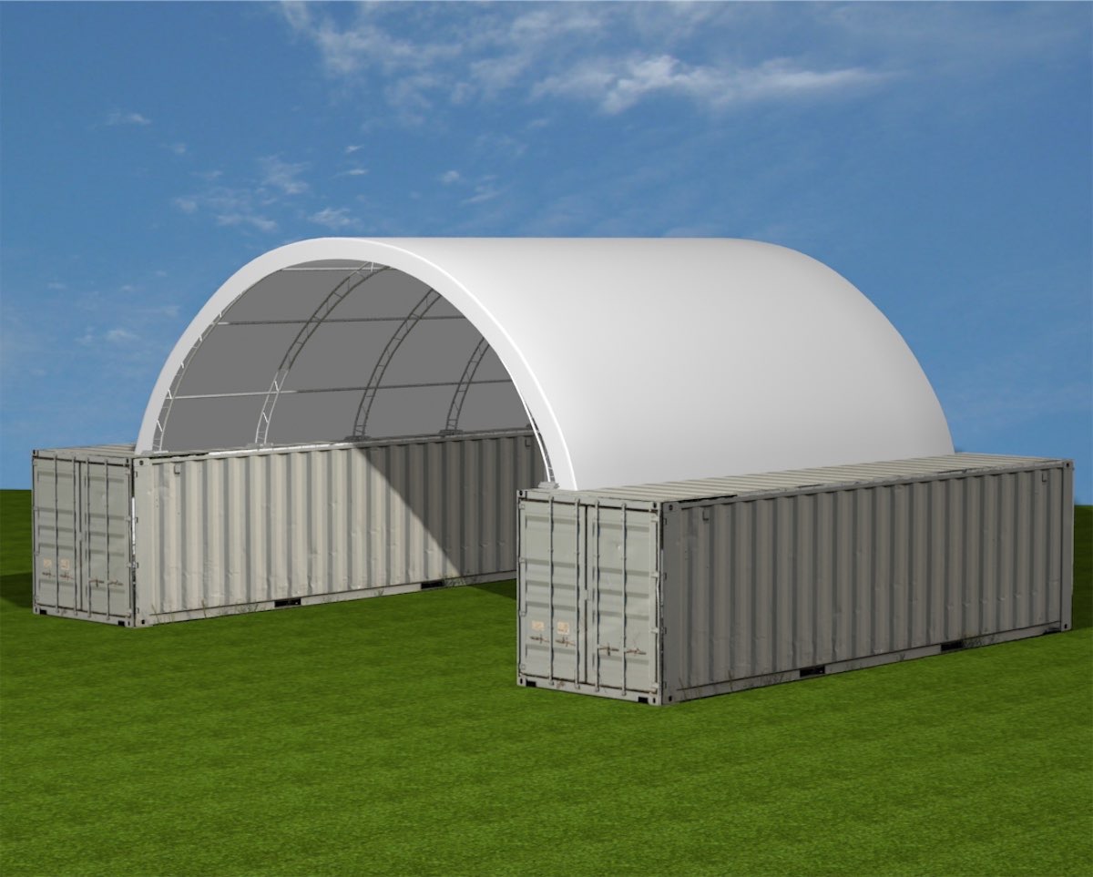 Container Shelter Sizes: 20ft, 26ft, 33ft and 40ft Options